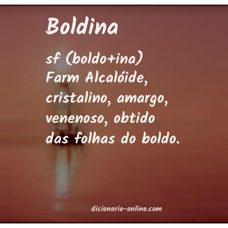 Significado de boldina