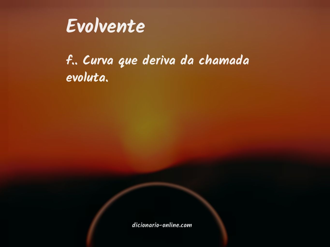 Significado de evolvente