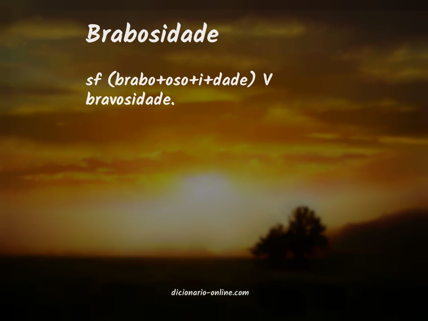 Significado de brabosidade