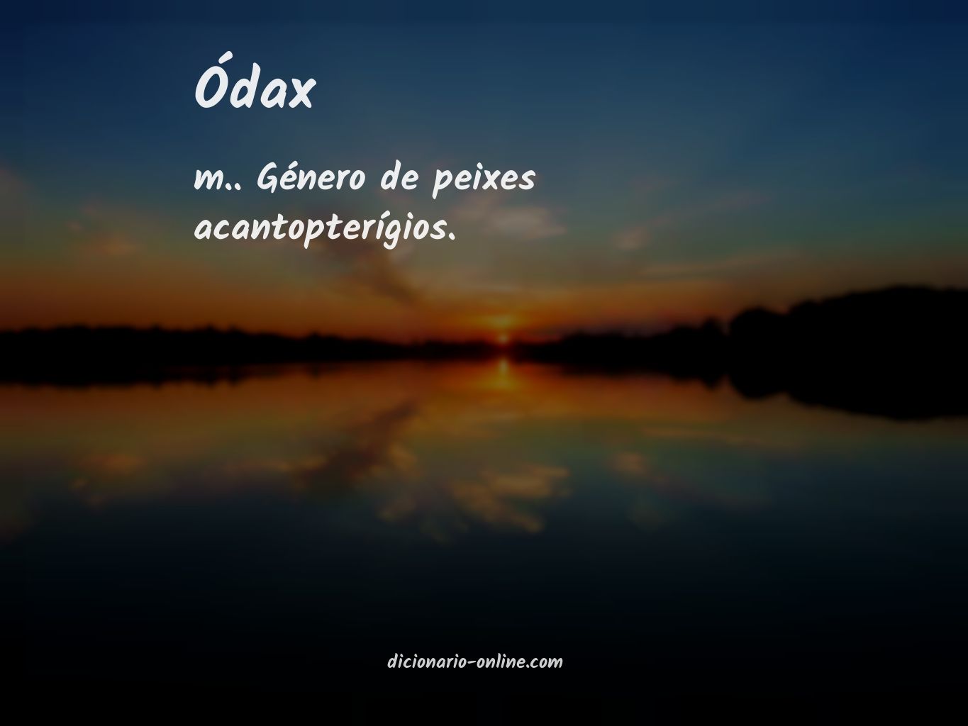 Significado de ódax