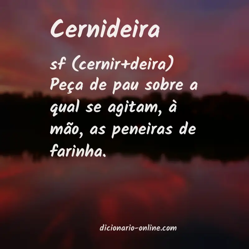 Significado de cernideira