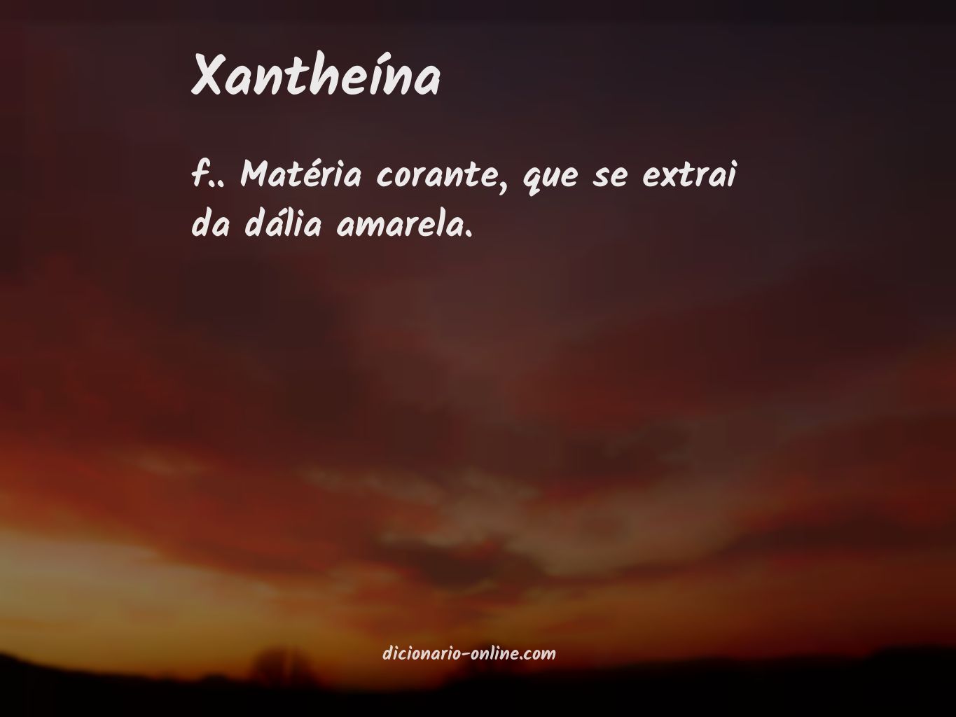 Significado de xantheína