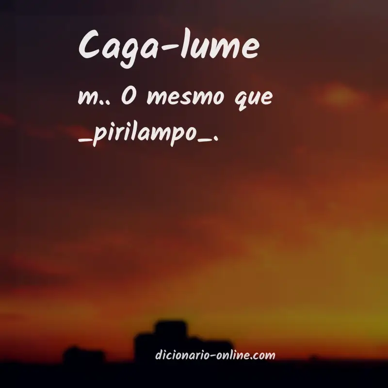 Significado de caga-lume