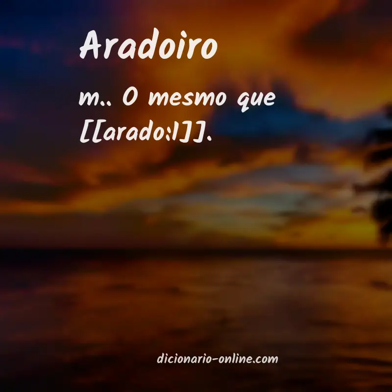 Significado de aradoiro