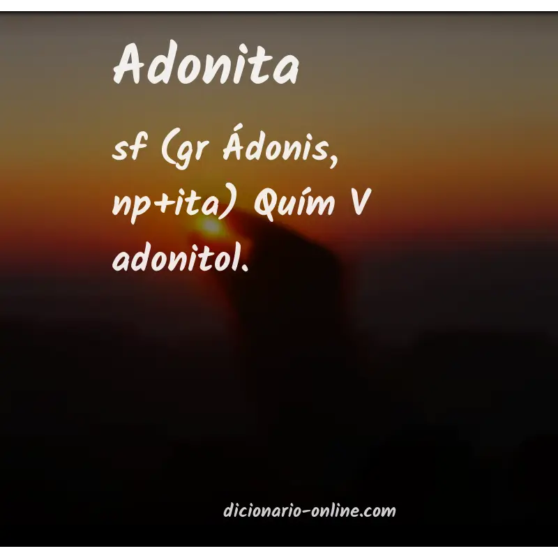 Significado de adonita