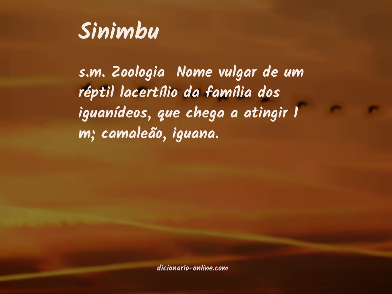 Significado de sinimbu