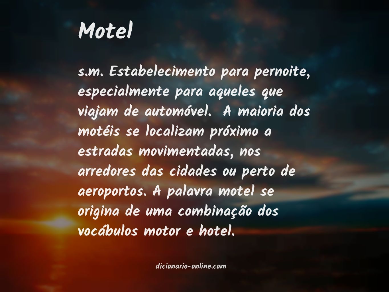 Significado de motel