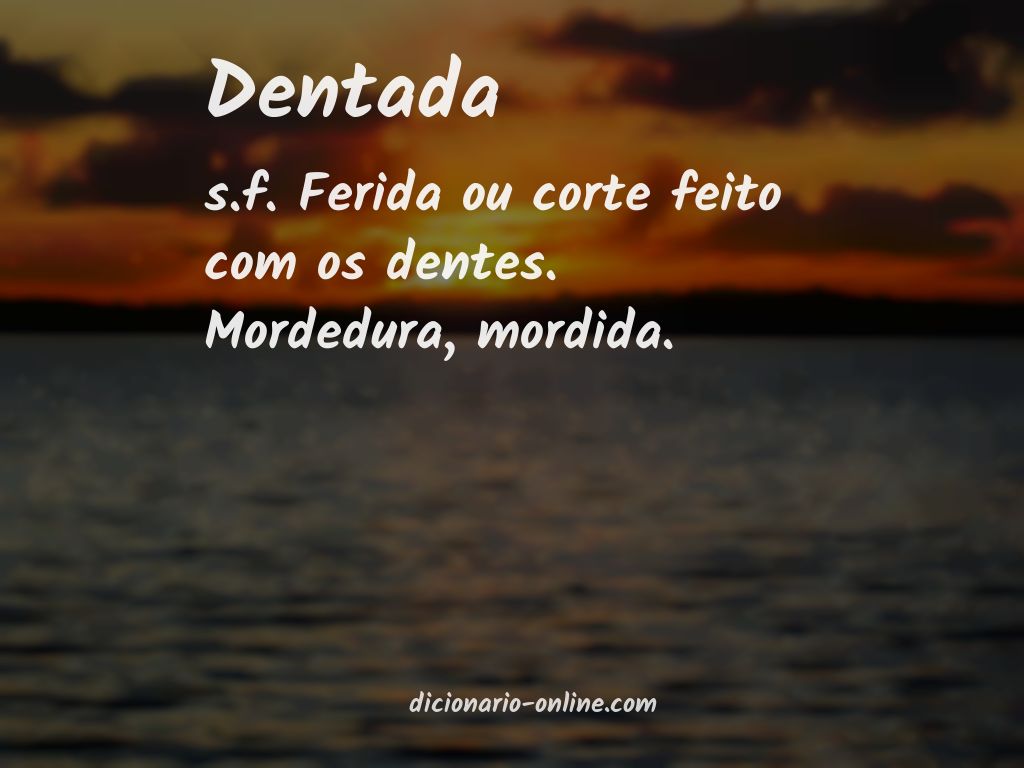 Significado de dentada