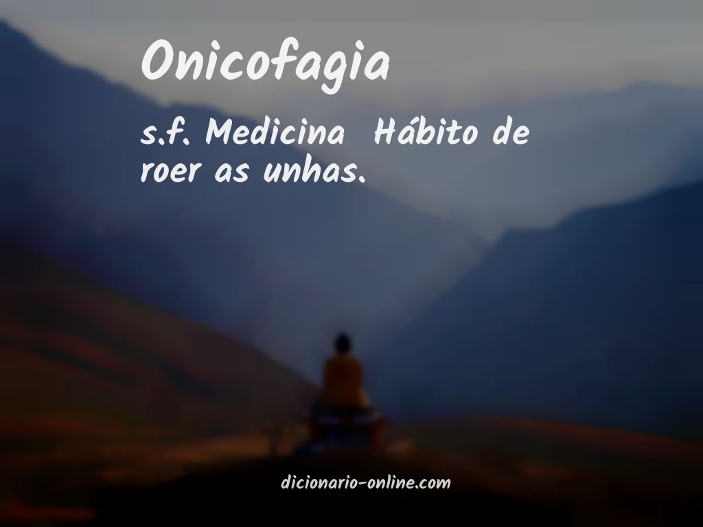 Significado de onicofagia