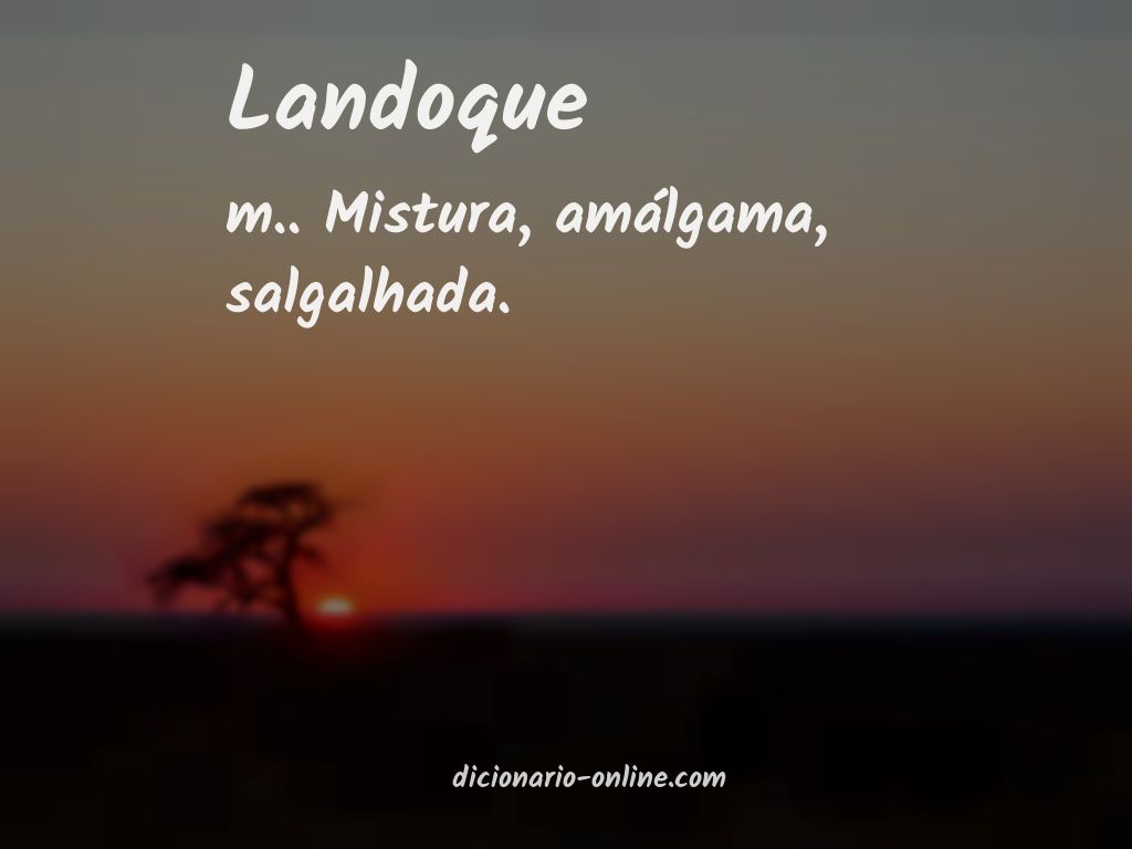 Significado de landoque