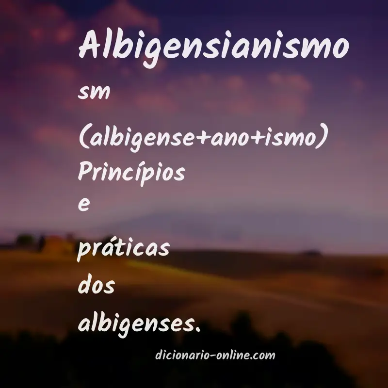 Significado de albigensianismo