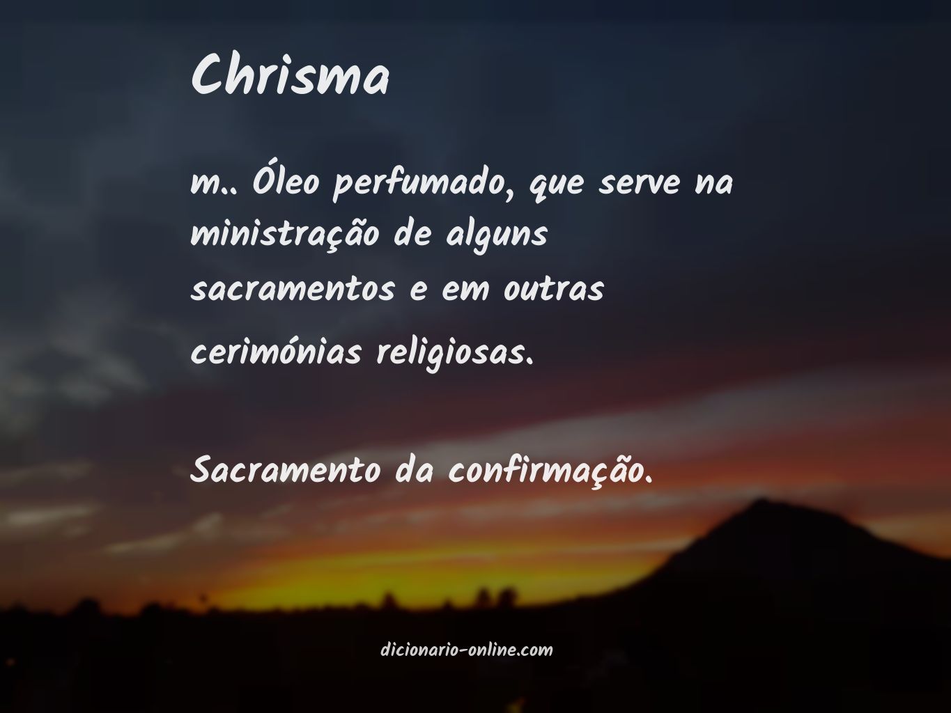 Significado de chrisma