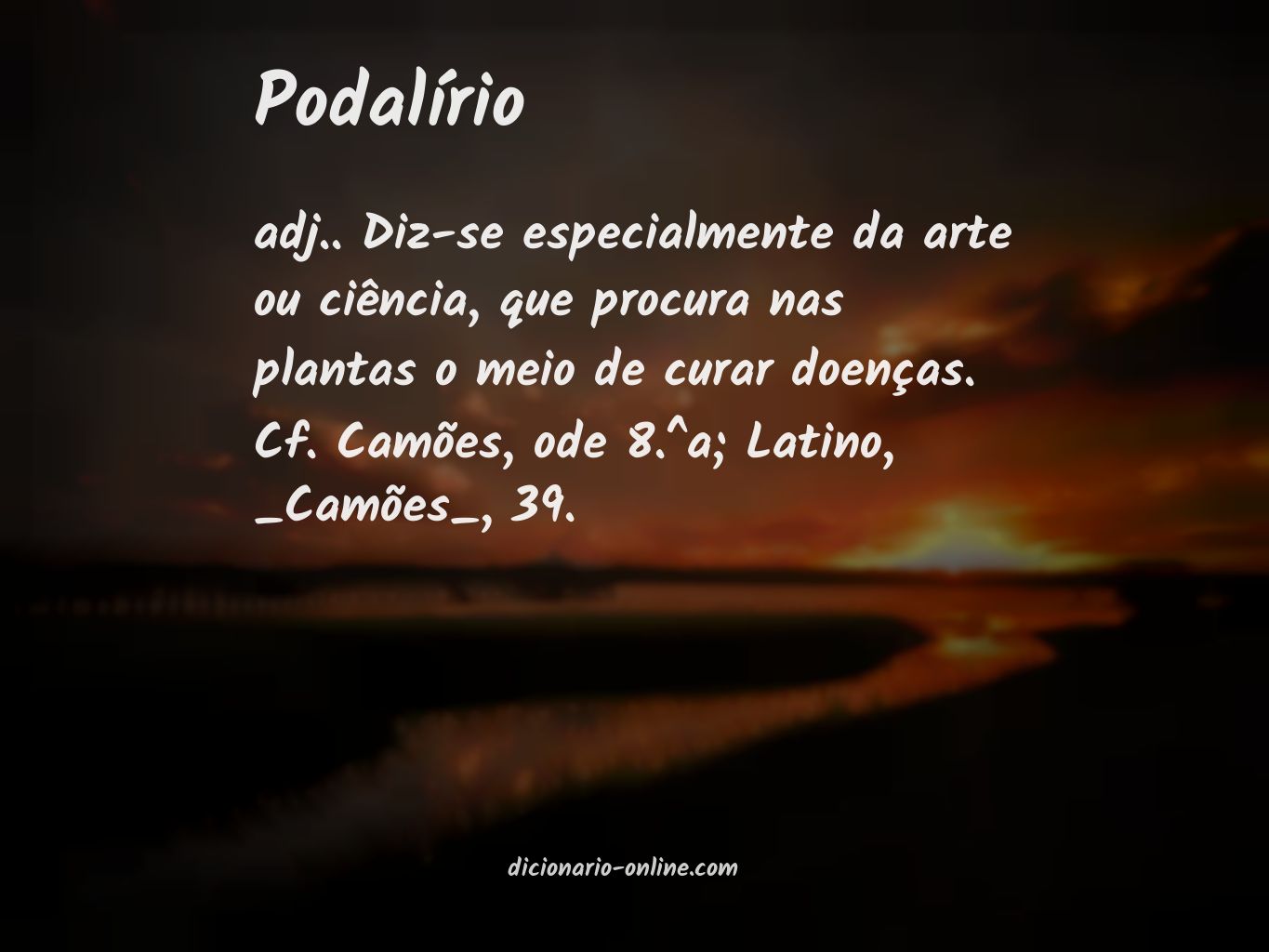 Significado de podalírio