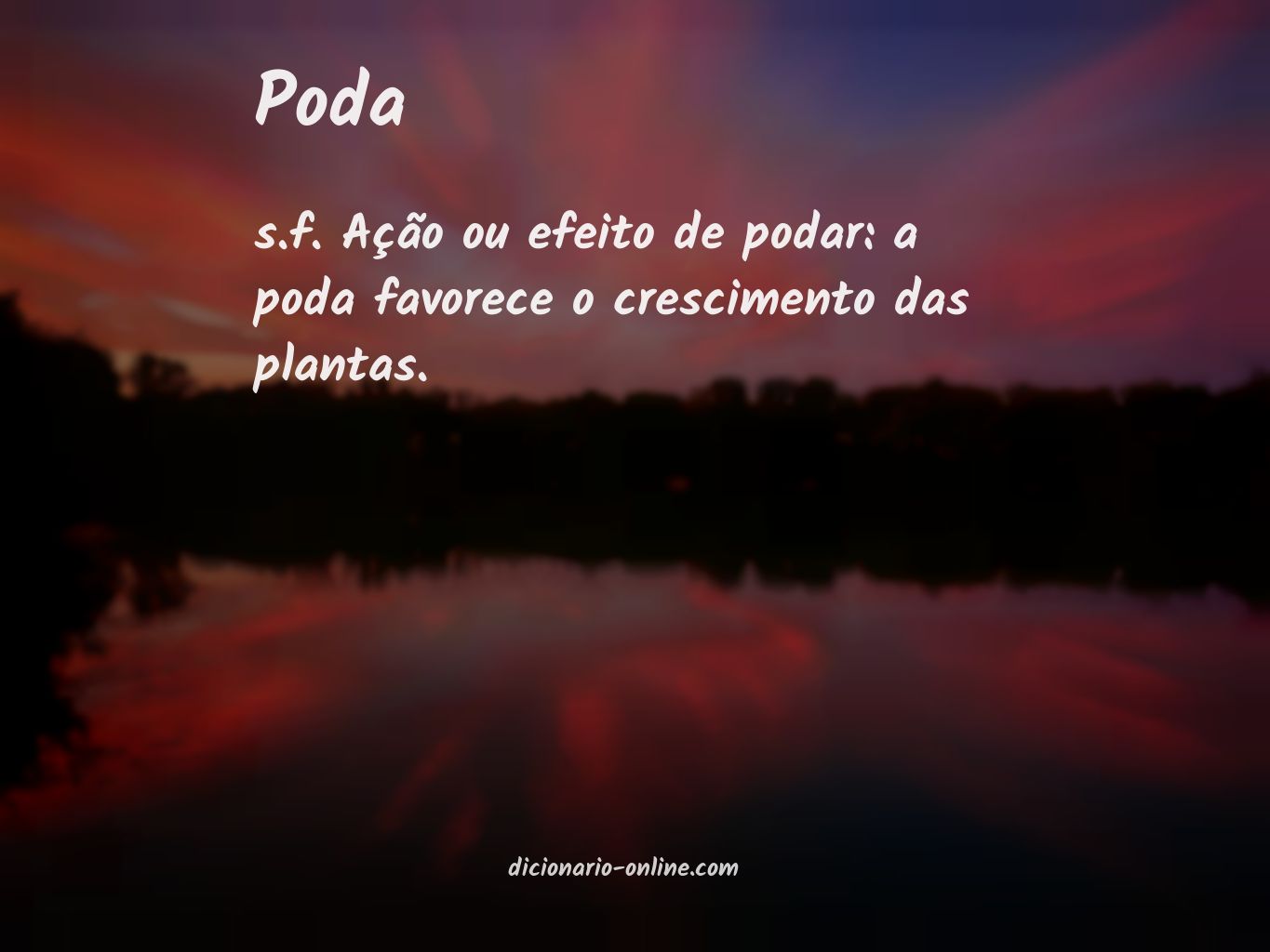 Significado de poda