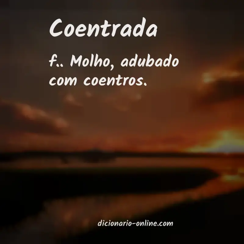 Significado de coentrada