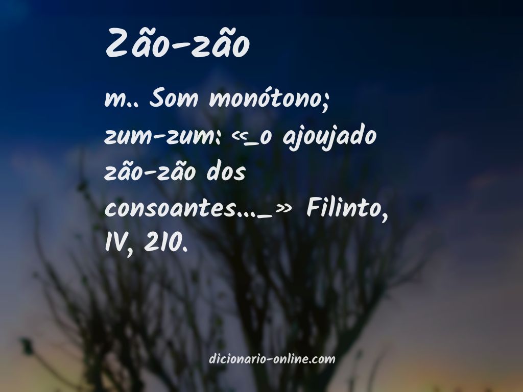 Significado de zão-zão