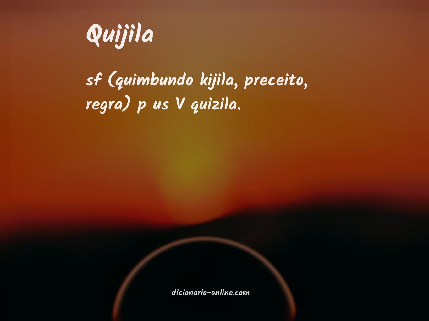 Significado de quijila