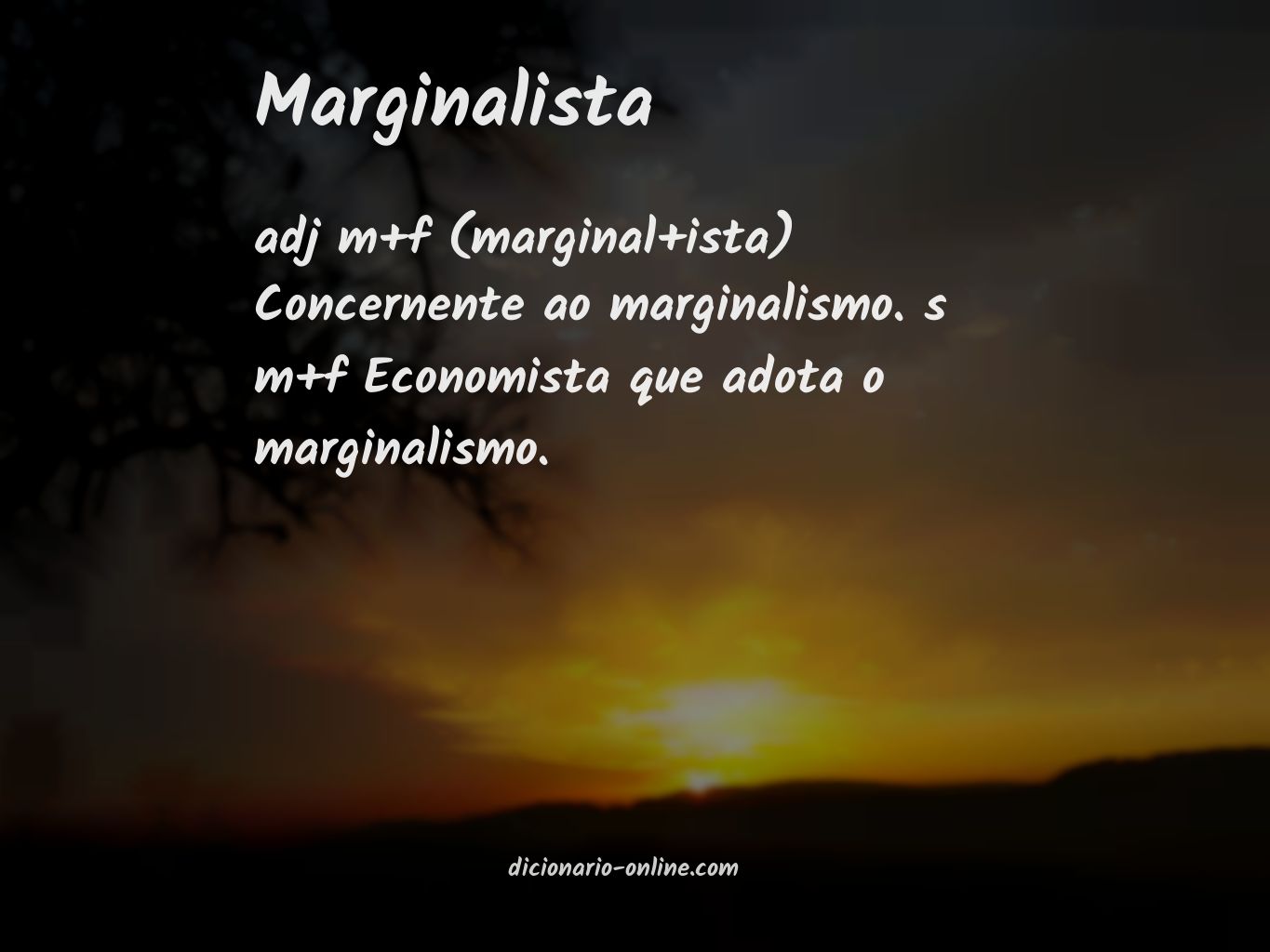 Significado de marginalista