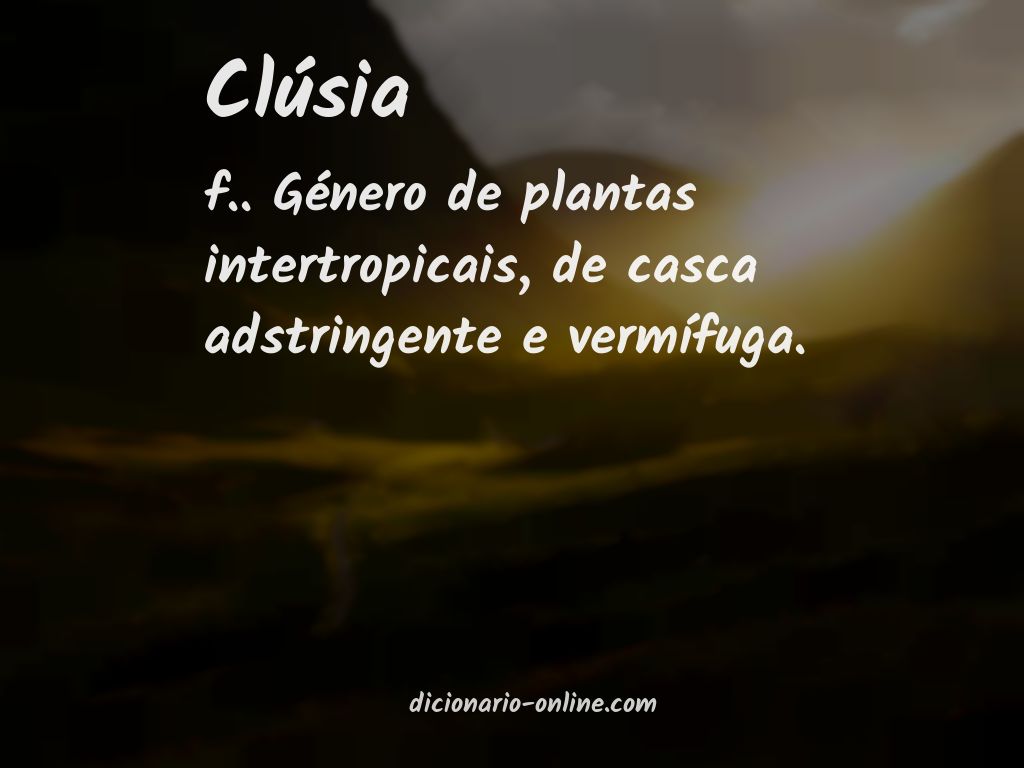 Significado de clúsia