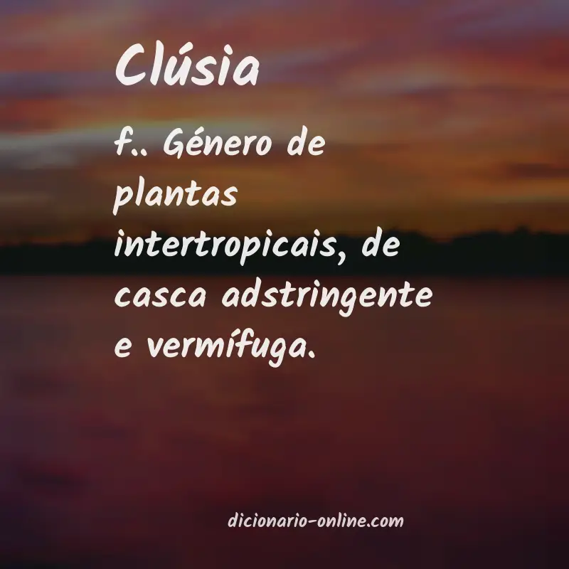 Significado de clúsia