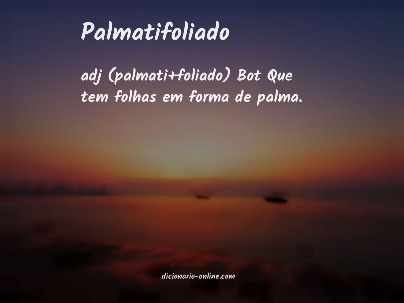 Significado de palmatifoliado