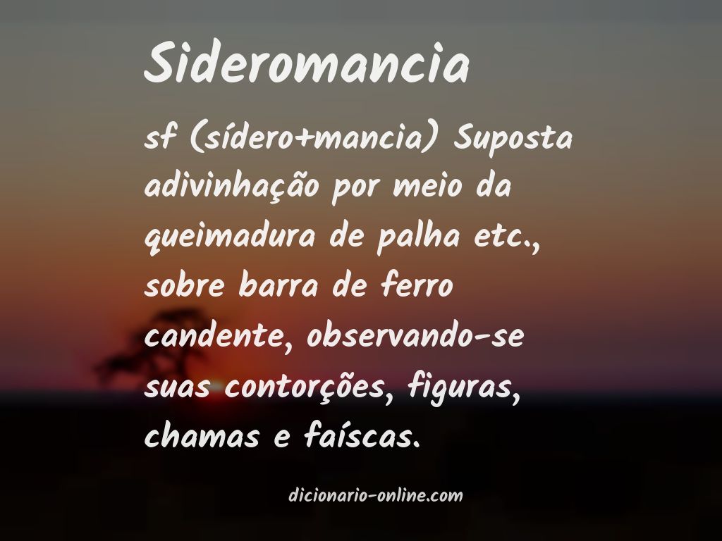 Significado de sideromancia