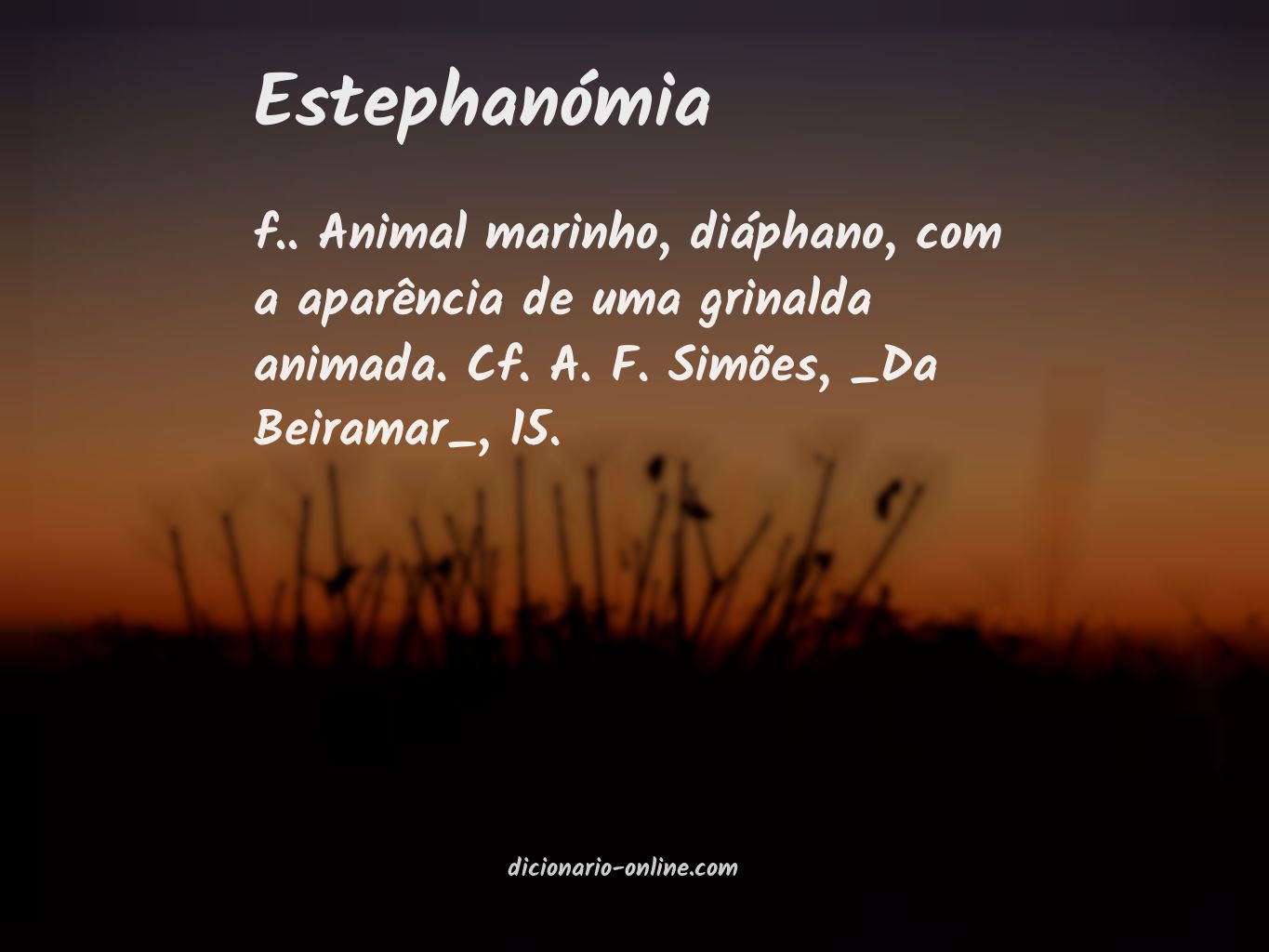 Significado de estephanómia