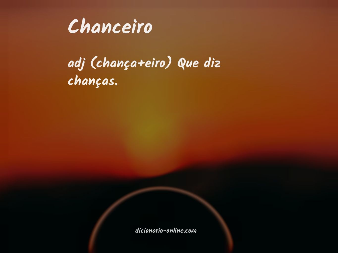 Significado de chanceiro