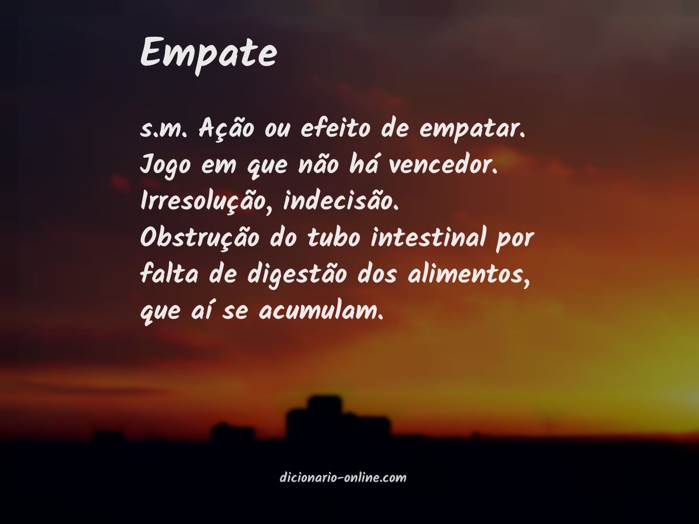 Significado de empate