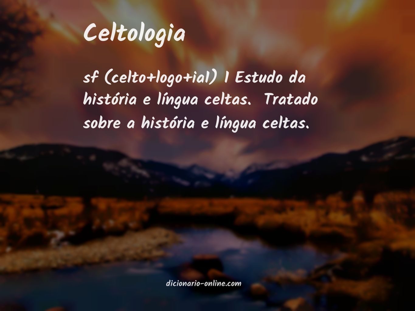 Significado de celtologia