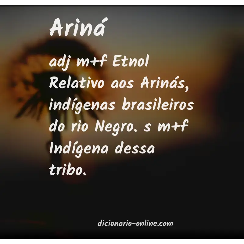 Significado de ariná