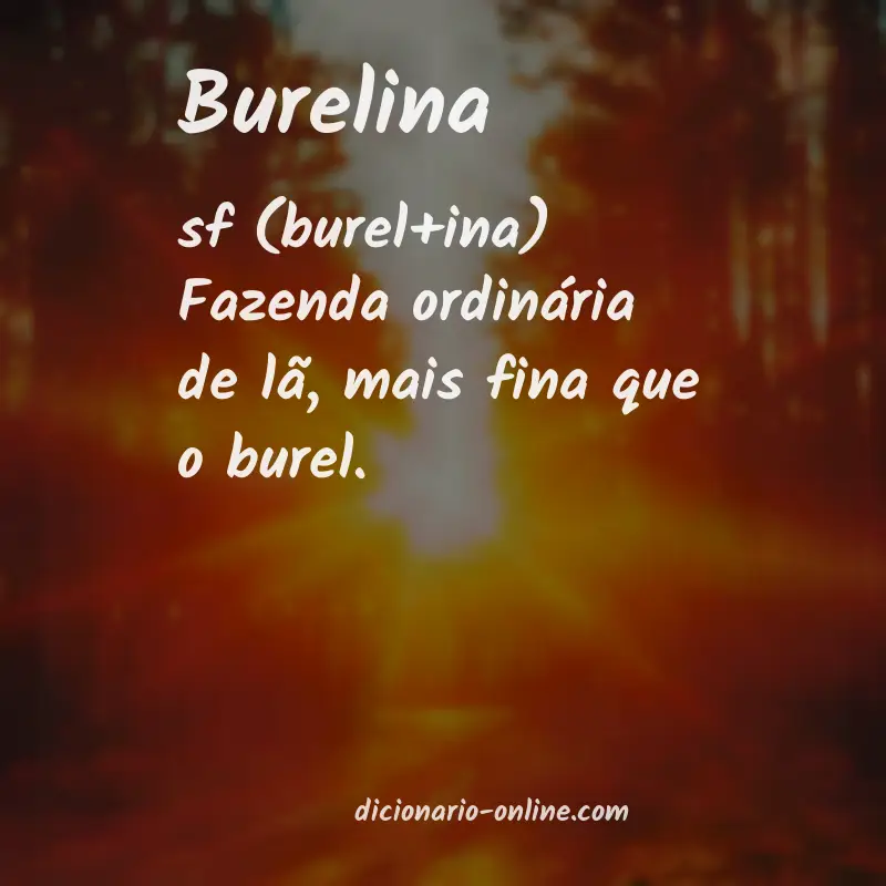 Significado de burelina