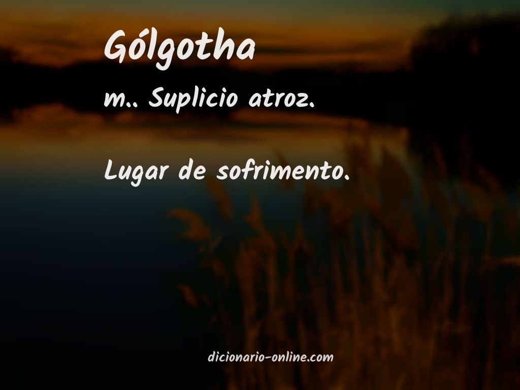 Significado de gólgotha