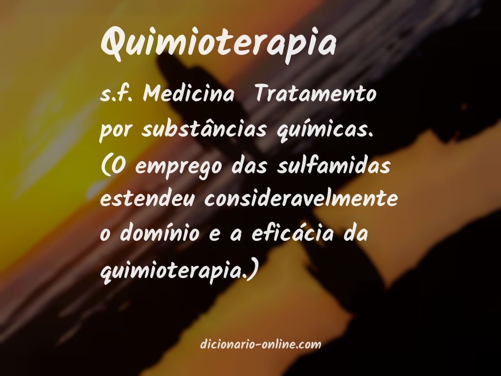 Significado de quimioterapia