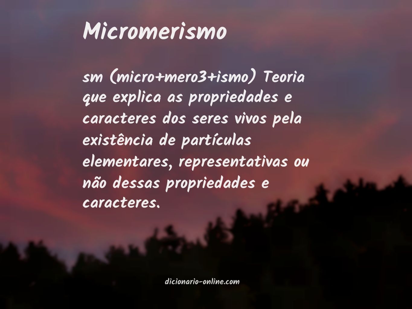 Significado de micromerismo