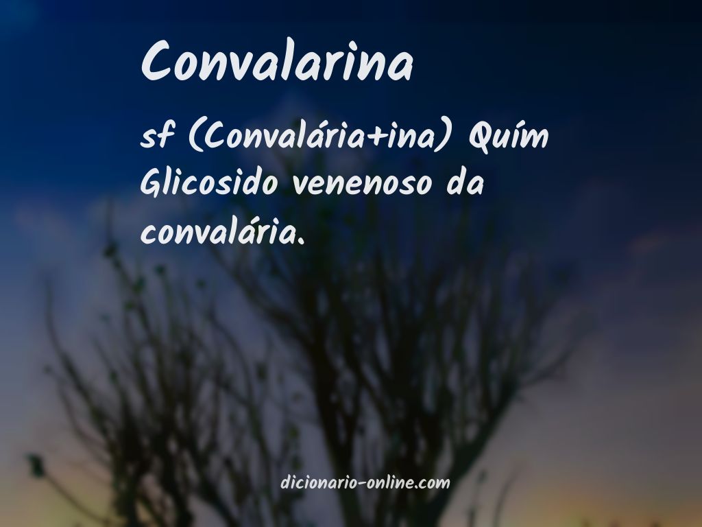 Significado de convalarina