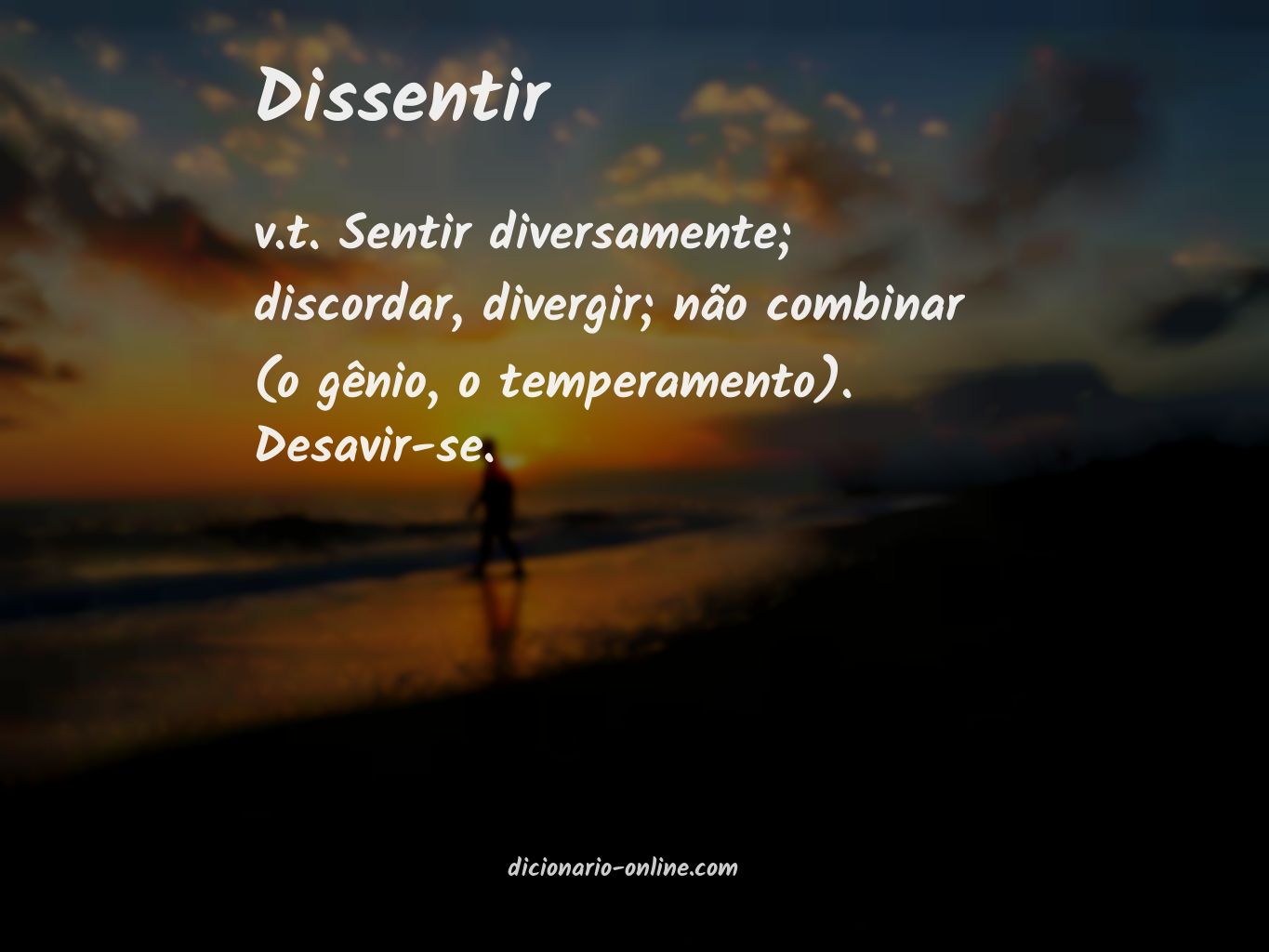 Significado de dissentir