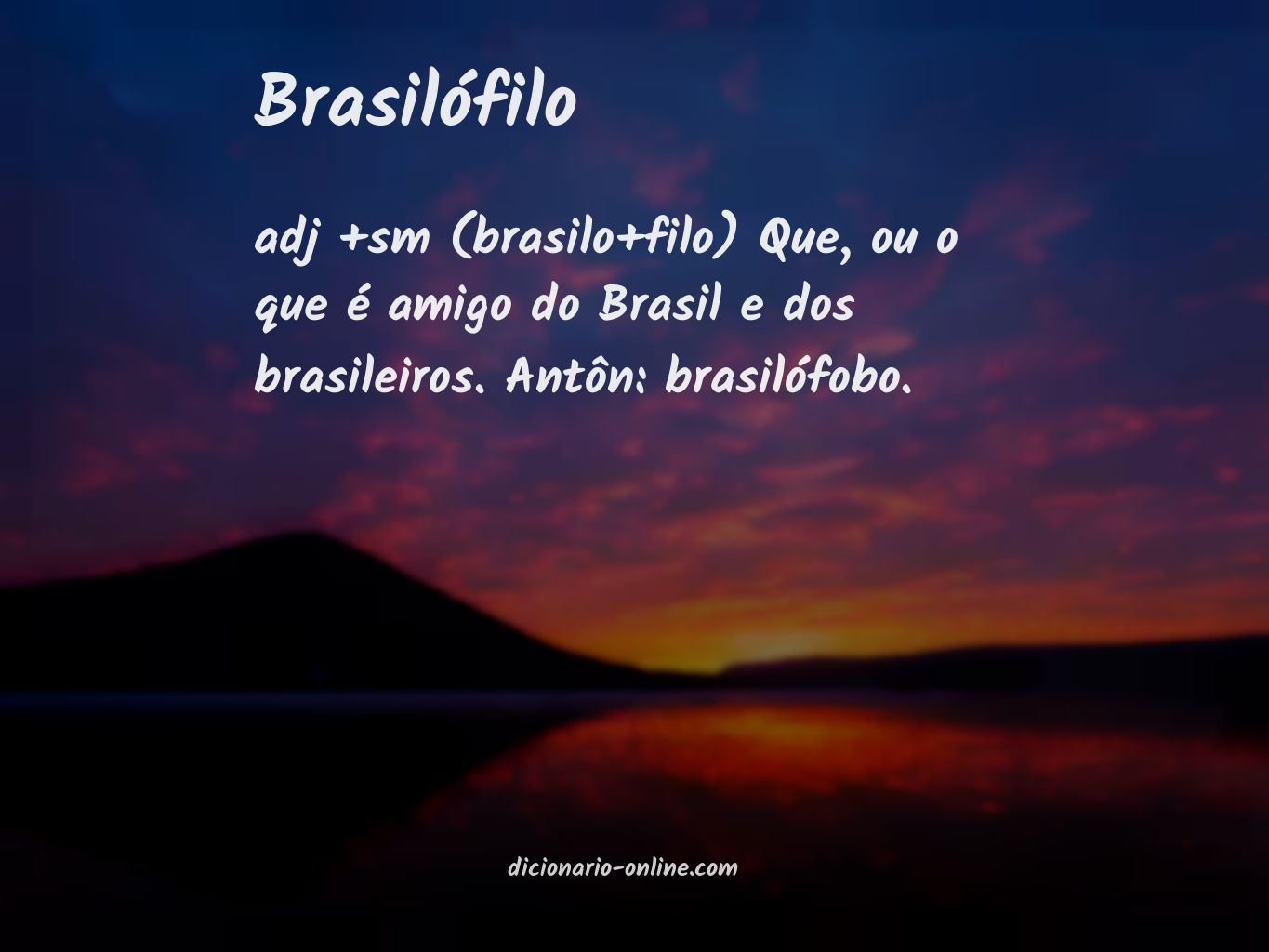Significado de brasilófilo