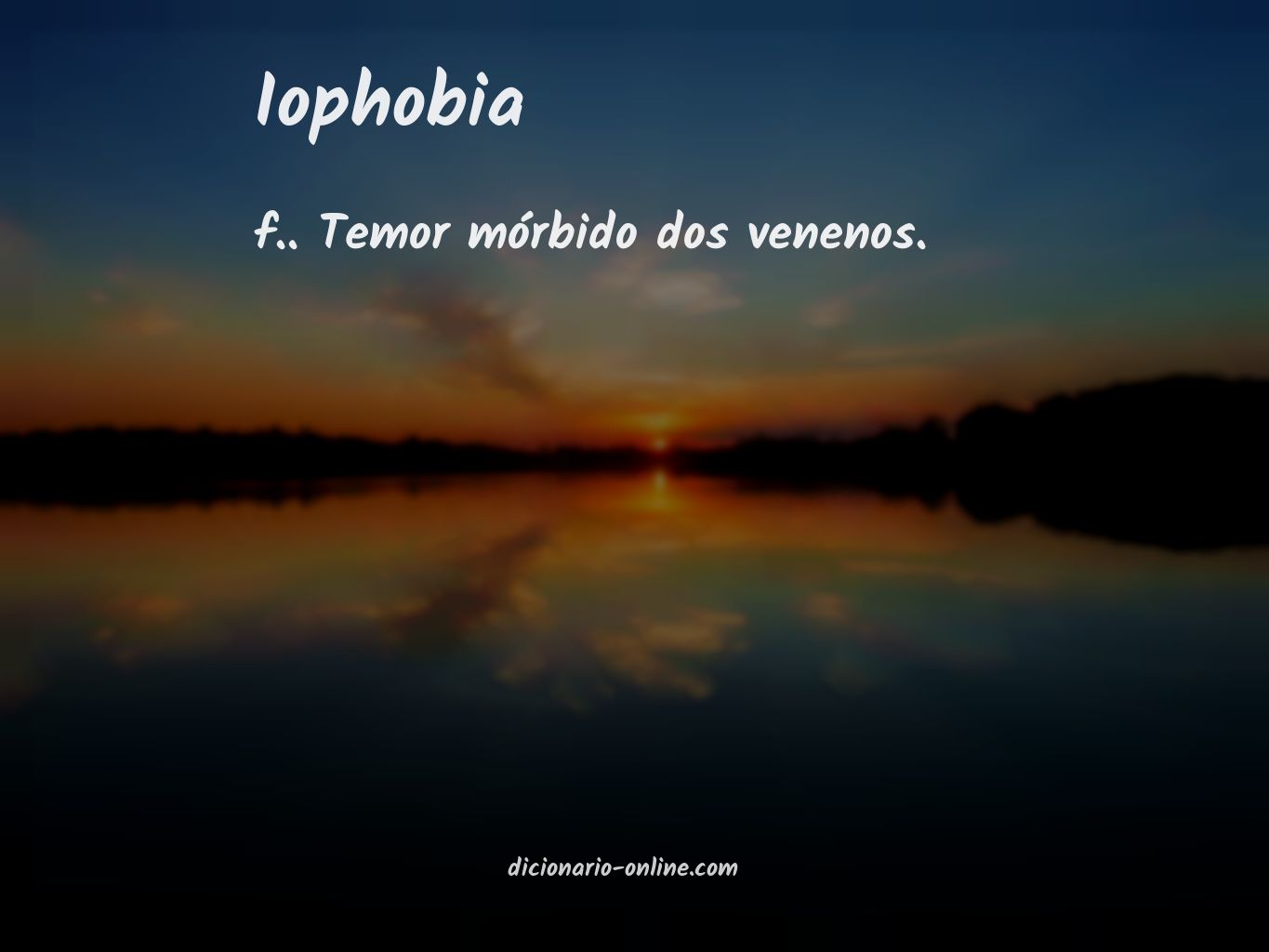 Significado de iophobia