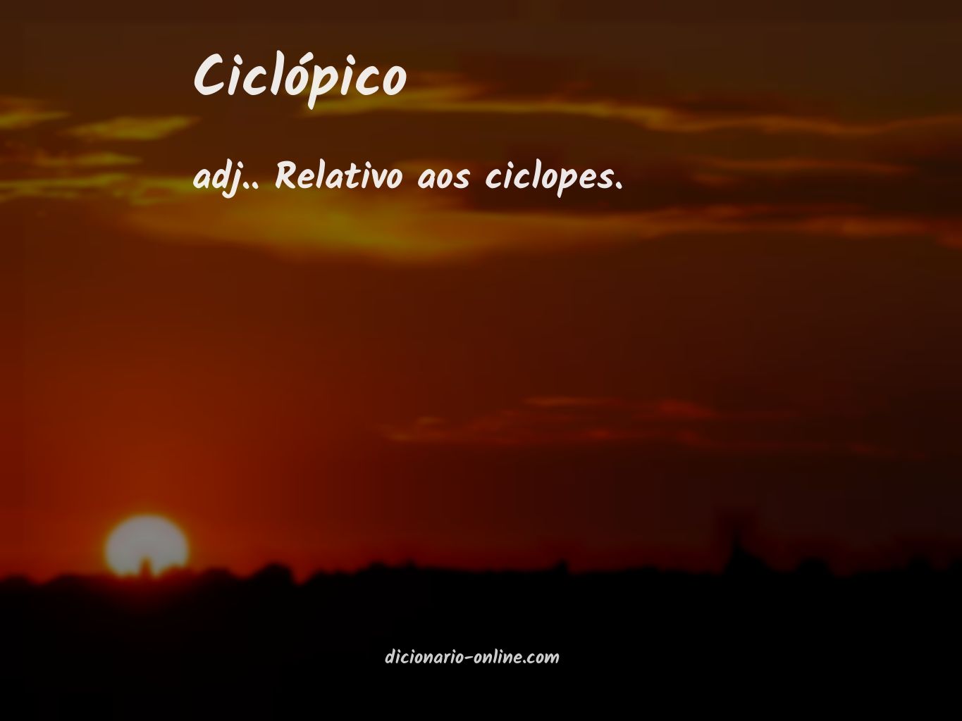 Significado de ciclópico