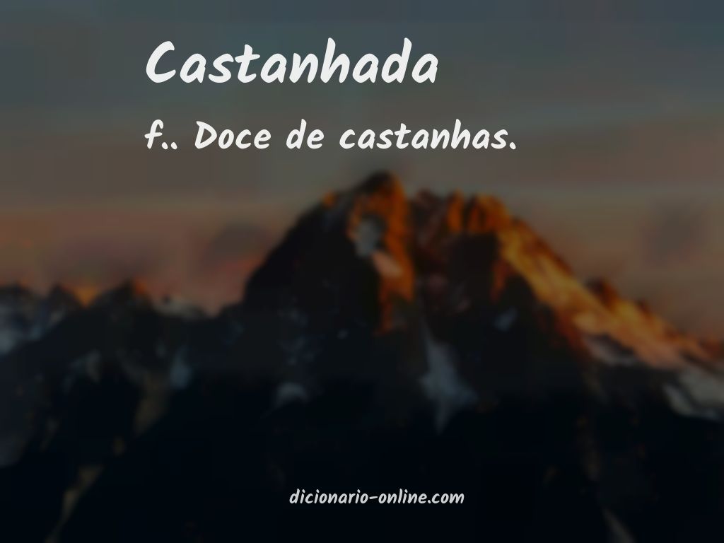 Significado de castanhada