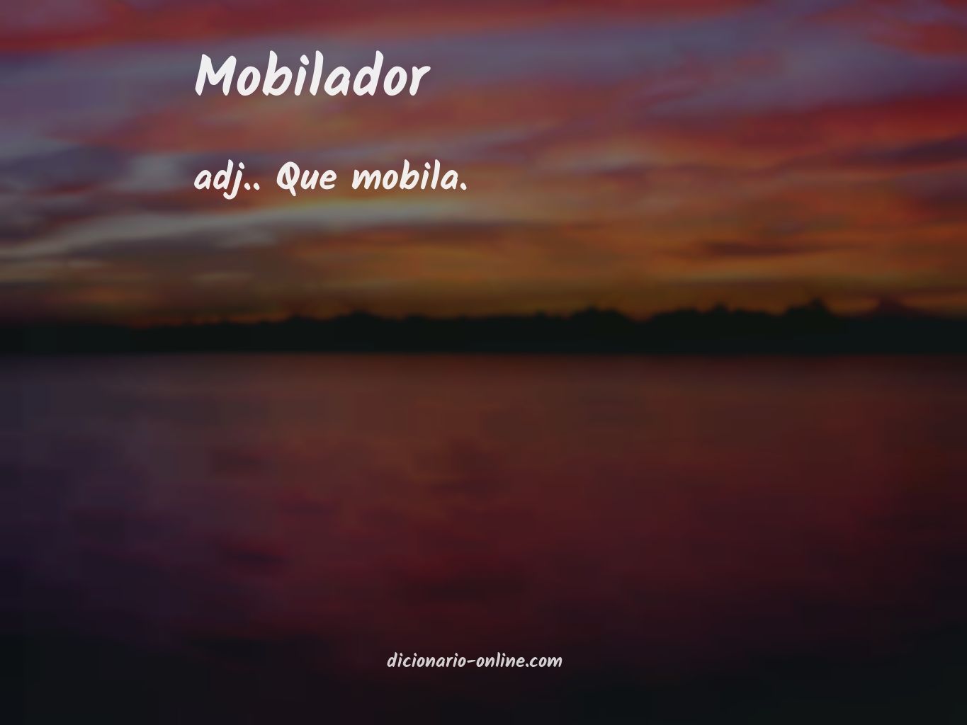 Significado de mobilador