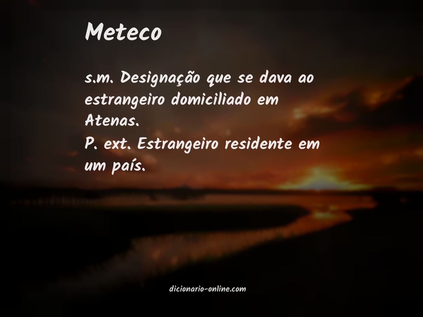 Significado de meteco