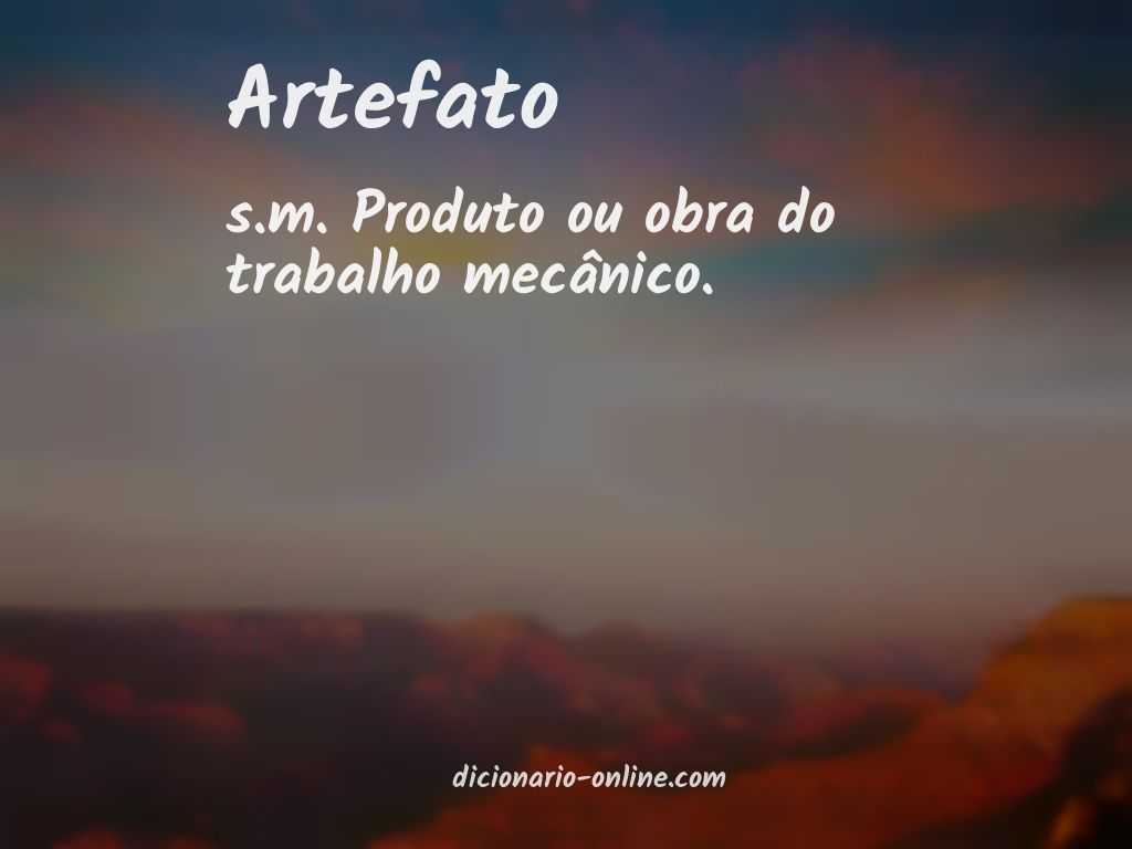 Significado de artefato