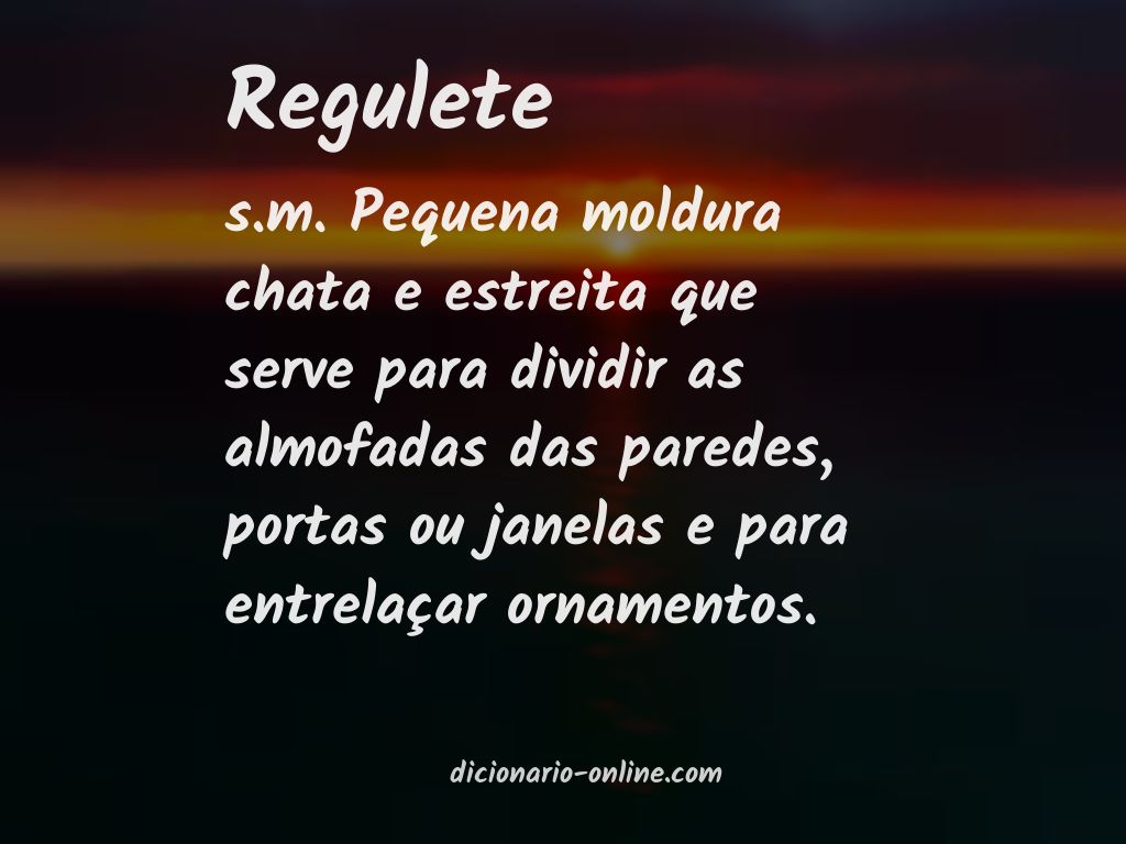 Significado de regulete