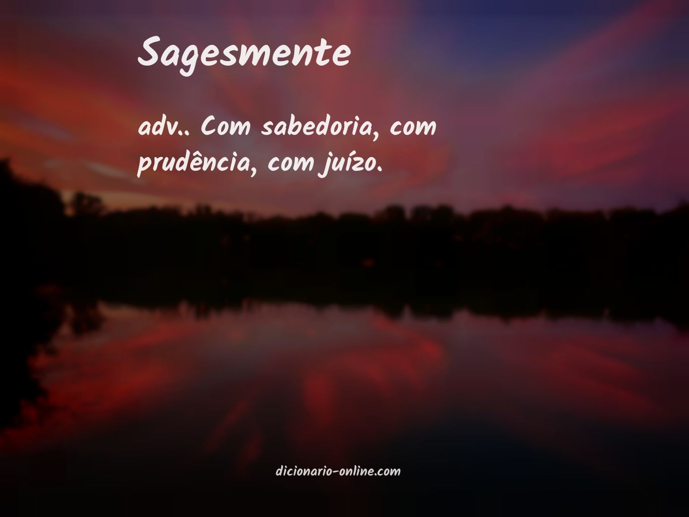 Significado de sagesmente