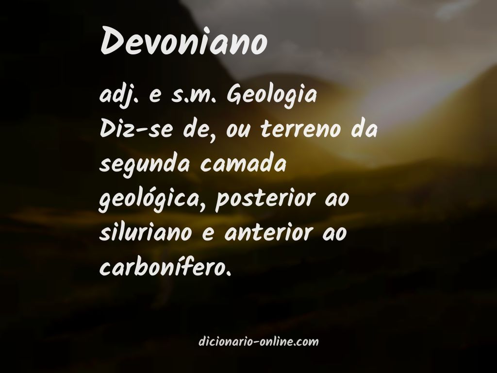 Significado de devoniano