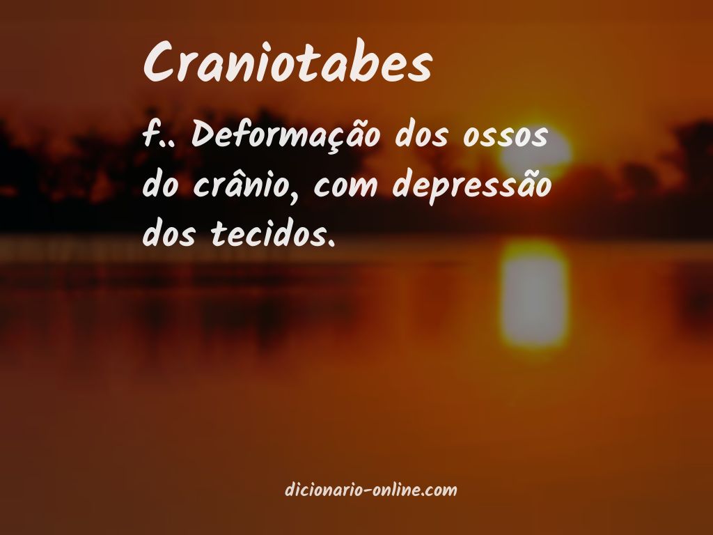 Significado de craniotabes