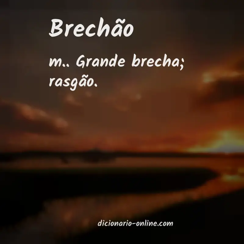 Significado de brechão