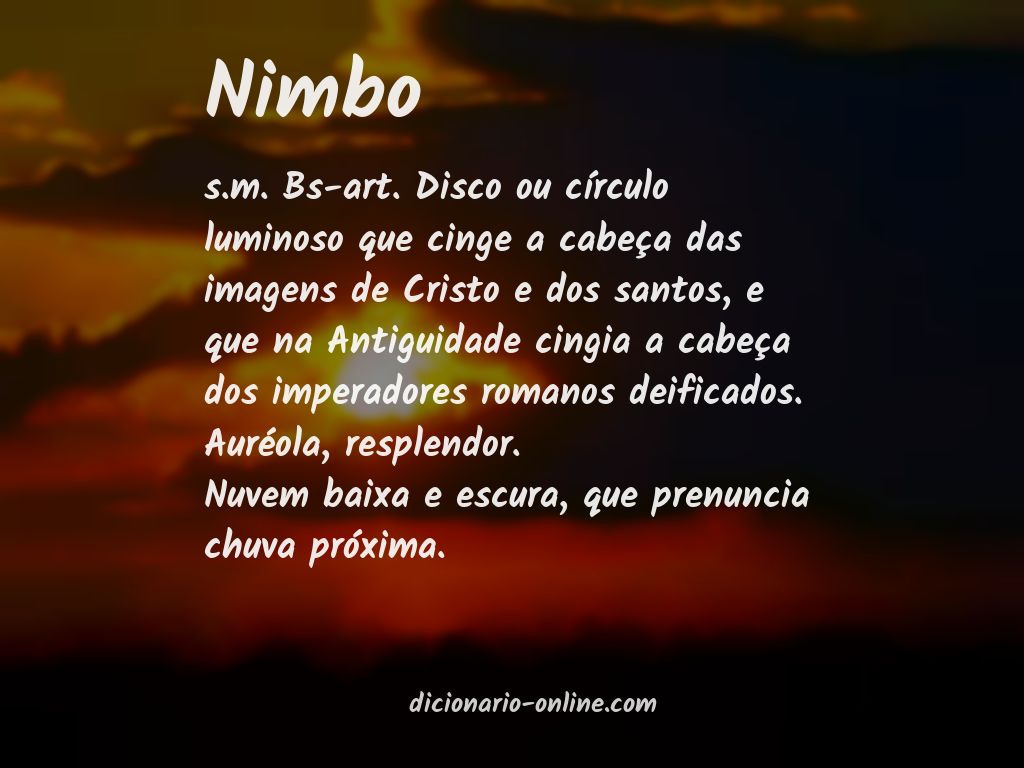 Significado de nimbo